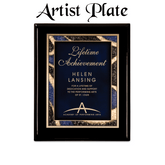 Piano Finish Plaque with Felt Back